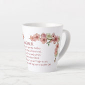 Tasse Latte Fleurs de cerisiers en rose pour mère (Angle droit)
