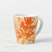 Tasse Latte Fleurs de feu (Angle droit)