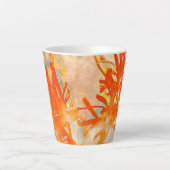 Tasse Latte Fleurs de feu (Devant)