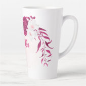 Tasse Latte fleurs de fuchsia botanique (Droite)