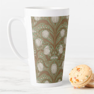 Tasse Latte Fleurs de jardin printanier sur sauge