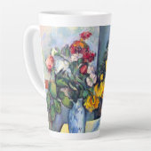 Tasse Latte Fleurs de la vie morte dans un vase par Paul Cezan (Angle gauche)