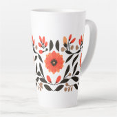 Tasse Latte Fleurs de liberté Boho (Angle droit)