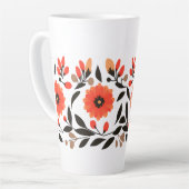 Tasse Latte Fleurs de liberté Boho (Angle gauche)