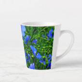 Tasse Latte Fleurs de lin bleu lin (Droite)