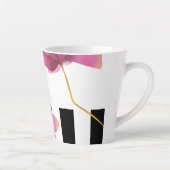Tasse Latte Fleurs de Magnolia Rose (Droite)