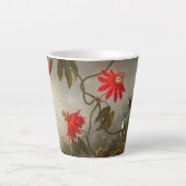 Tasse Latte Fleurs de passion avec tête de colibris (Devant)