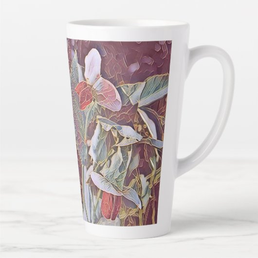 TASSE LATTE FLEURS DE POIS DOUCES (Droite)