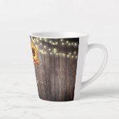 Tasse Latte Fleurs de soleil rustiques Lumières à cordes de bo (Droite)