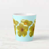 Tasse Latte Fleurs de trompette dorées I (Devant)