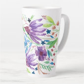 Tasse Latte Fleurs d'eau (Angle droit)