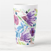 Tasse Latte Fleurs d'eau (Devant)