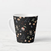 Tasse Latte Fleurs d'eau simples 1 (Angle gauche)