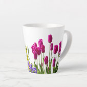 Tasse Latte Fleurs d'été (Angle droit)