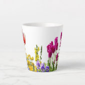 Tasse Latte Fleurs d'été (Devant)