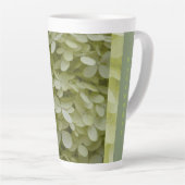 Tasse Latte Fleurs d'hydrangée verte Celadon (Angle droit)