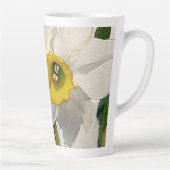 Tasse Latte Fleurs d'Iris aquarelle modernes (Droite)
