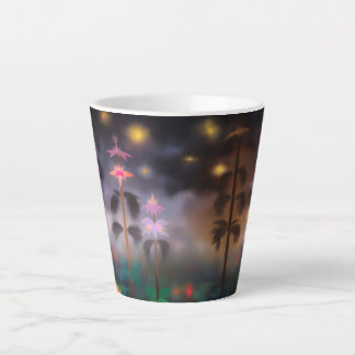 Tasse Latte Fleurs du Soir