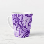 Tasse Latte Fleurs encrées (Angle gauche)