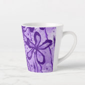 Tasse Latte Fleurs encrées (Droite)