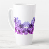 Tasse Latte Fleurs Filtre Miami (Angle gauche)