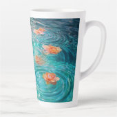 Tasse Latte Fleurs flottant sur l'eau (Droite)