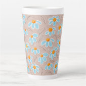 Tasse Latte Fleurs Heureuses (Devant)