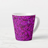 Tasse Latte Fleurs mures violettes (Angle droit)