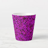 Tasse Latte Fleurs mures violettes (Devant)