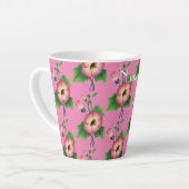 Tasse Latte Fleurs rose pâle Thunder_Cove (Angle gauche)