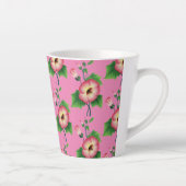 Tasse Latte Fleurs rose pâle Thunder_Cove (Droite)