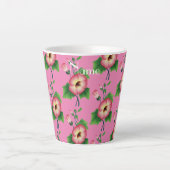 Tasse Latte Fleurs rose pâle Thunder_Cove (Devant)