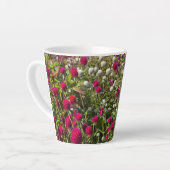 Tasse Latte Fleurs roses (Angle gauche)