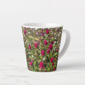 Tasse Latte Fleurs roses (Angle droit)