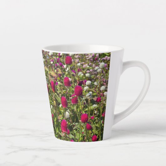Tasse Latte Fleurs roses (Droite)