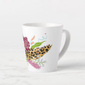 Tasse Latte Fleurs sauvages : Élégante décoration botanique (Angle droit)