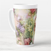Tasse Latte Fleurs vintages (Angle gauche)