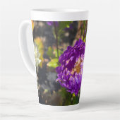 Tasse Latte Fleurs violettes (Angle gauche)
