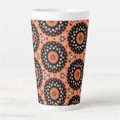Tasse Latte Fleurs Westie Automne (Devant)