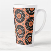 Tasse Latte Fleurs Westie Automne (Droite)