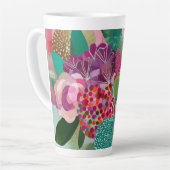 Tasse Latte Fleurs Whimsics (Angle gauche)