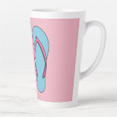 Tasse Latte Flip Flops de plage (Droite)