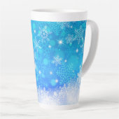 Tasse Latte Flocon de neige (Angle droit)
