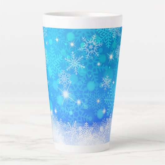 Tasse Latte Flocon de neige (Devant)