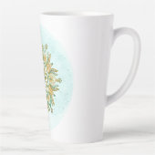 Tasse Latte Flocon de neige de Mandala (Droite)