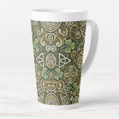 Tasse Latte Floraison celtique (Angle droit)
