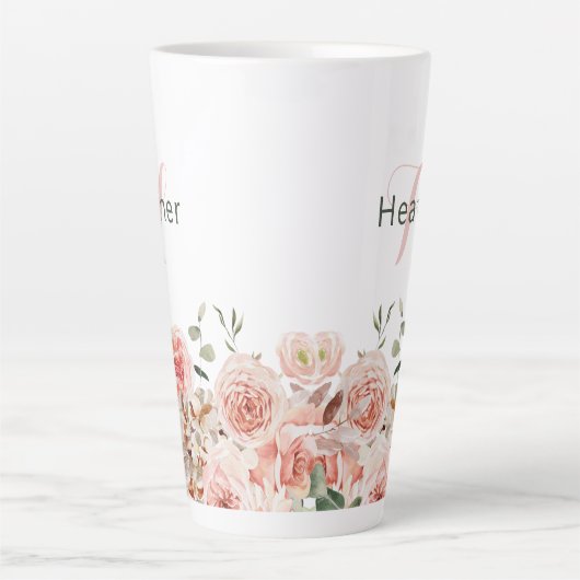Tasse Latte Floral (Devant)