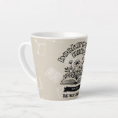 Tasse Latte Floral "Booktroverts Unite" (Angle gauche)