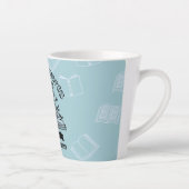 Tasse Latte Floral "Booktroverts Unite" (Droite)
