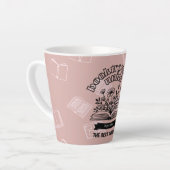 Tasse Latte Floral "Booktroverts Unite" (Angle gauche)